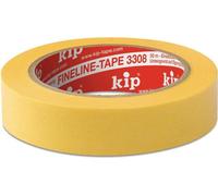 KIP 3308 WASHI-TEC® PREMIUM PLUS - jaune 24mm x 50m (36 rouleaux) - 3308-24
