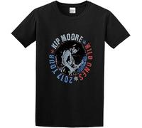 Kip Moore Guitar Wild One Tour Men's T-Shirt Unisex Black Cotton Print Tee Shirts XL