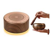 Kipcush Machine chantante tibétaine de méditation - 7 bols chantants de différentes tailles pour yoga, méditation, guérison des chakras, thérapie sonore et soulagement du stress, avec minuterie et