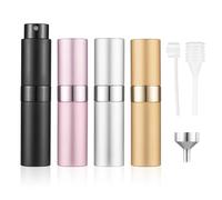 Kiperline 4PCS Vaporisateur Parfum Vide, 8ML Voyage Portable Recharge Parfum Vide Atomiseur Réutilisable