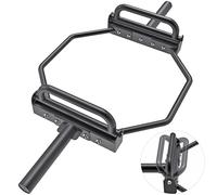 Kipika Barre de piège olympique, barre hexagonale, barre d'épaule, barre de soulevé de terre avec poignées pliables pour l'haltérophilie olympique, haussements d'épaules, squats, manchon en acier