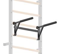 Kipika Barre de stalle de gymnastique - Échelle suédoise de 5,1 x 5,1 cm avec trou de 2,5 cm, barre de traction murale à suspendre, poignées en bois massif, barre d'entraînement de gymnastique pour la