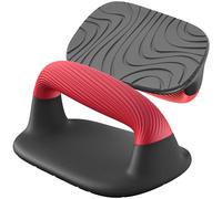 Kipika Barres de pompes, supports de pompes, poignées antidérapantes en plastique souple, coussinet antidérapant inférieur, parfait pour les exercices d'entraînement au sol（rouge）