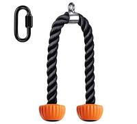 Kipika Corde à Triceps - Système de poulie pour Machine à câbles, Corde en Nylon Robuste avec extrémités en Caoutchouc Souple - 91,4 cm - Orange