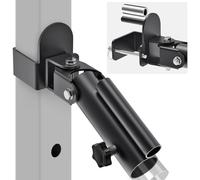 Kipika Support à fixer pour barre de musculation de type « T-bar » pour rack de 7,6 cm x 7,6 cm - Plate-forme d'étirement en T robuste avec pivot adaptée pour barre de haltère standard de 2,5 cm et