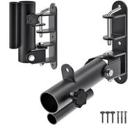 Kipika Support mural Landmine pour barre standard de 2,5 cm et barres olympiques de 5,1 cm - Plateforme robuste en T avec pivot - Idéal pour les entraînements à domicile