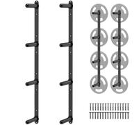 Kipika Weight Plate Storage Rack - Wall Mounted Weight Plate Holder with Durable Steel Construction Organizer for Olympic Plates, 1000lb Capacity, Space-Saving for Home Gym