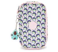 Kipling 50 Pens Étui à Crayons de Taille Moyenne, Pochettes, étuis, Geo Shell (Bleu)