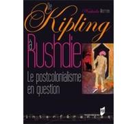 Kipling a rushdie Le postcolonialisme en question - Pur - Presses Universitaires Rennes - broché - Essai