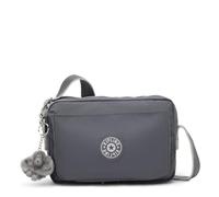 Kipling Abanu M Sac Bandoulière, Sac à Main Moyen Léger avec Compartiments Zippés Multiples, Bandoulière Réglable & Sac de Voyage Quotidien Résistant - Moonlit Grey
