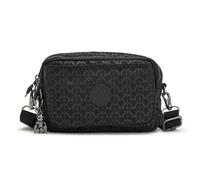 Kipling ABANU MULTI Petit sac à bandoulière convertible en sac de taille, Signature Emb (Noir)