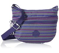 Kipling Arto S, Sacs à bandoulière Femme, Imprimé géométrique Bleu, Taille Unique