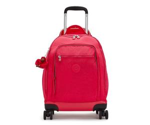 Kipling Back to School New Zea 2 roues Trolley à dos 50 cm Compartiment ordinateur rouge