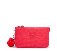 Kipling Trousse à maquillage Creativity L pour femme, Escape Red, 7.25''L x 4.25''H x 1.5''D, Kipling Trousse à maquillage Creativity L pour femme