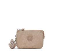 Kipling Creativity S Pochette, Pochette Organisateur Petite Légère avec Fermeture Éclair & Compartiments Multiples, Trousse Compacte pour Accessoires de Voyage Quotidien - Tan Beige