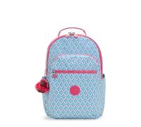 KIPLING Grand sac à dos Seoul College avec compartiment séparé pour ordinateur portable, Dreamy Geo C-I7973-D1W