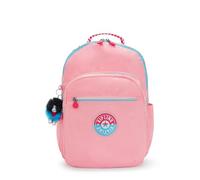 KIPLING KIPLING Seoul Extra Large 17" Laptop Backpack, Durable, Roomy With Padded Shoulder Straps Sac à dos Femme (lot de 1), Mer de corail C, L, Seoul Sac à dos extra large pour ordinateur portable