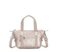 Kipling Mini sac à main Art Solid pour femme, sac à bandoulière en coton indigo, taille unique, Brillance métallique, Taille unique
