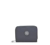Kipling Money Love Portefeuille, Portefeuille Compact Léger avec Fermeture à Bouton-Pression, Emplacements Multiples pour Cartes & Compartiments, Organisateur Quotidien - Moonlit Grey