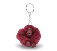KIPLING Monkeyclip S Petit Porte-Clés en Forme de Singe, Singes, Porte-Clés, Lounge Wine (Rouge)