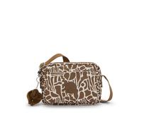KIPLING Sac à bandoulière 'Abanu M' marron / blanc, Taille One Size