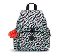 kipling Sac à dos noir bleu clair pour femme Basic Print City Pack Mini Backpack Abstract Print XS 268429