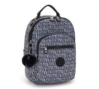 kipling Sac à dos de loisirs noir bleu clair pour femme - Basic Print Seoul Backpack S Holiday Waves 301618