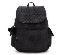 kipling Sac à dos noir gris foncé pour femme - Basic Plus City Pack Backpack L Signature Emb 255720