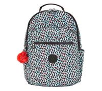 kipling Sac à dos noir rouge pour femme Basic Print Seoul Backpack Abstract Print L 267696