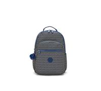 KIPLING Sac à dos 'Seoul Lap' beige foncé / bleu marine / bleu clair, Taille One Size