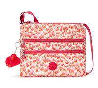 kipling Sac à épaule bandoulière blanc rose pour femme - Basic Print Alvar Medium Crossbody Latin Cheetah 255310