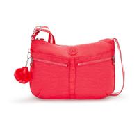 kipling Sac à épaule bandoulière rouge pour femme - Basic Eyes Wide Open Izellah Medium Shoulderbag Escape Red 310639