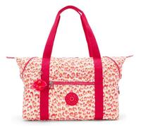 kipling Sac à épaule blanc rose pour femme - Basic Print Art Medium Tote Latin Cheetah 256326