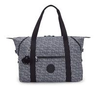 kipling Sac à épaule noir bleu clair pour femme - Basic Print Art Medium Tote Holiday Waves 301599