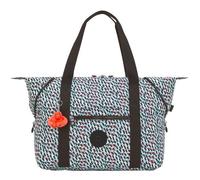 kipling Sac à épaule noir rouge pour femme Basic Print Art Medium Tote Abstract Print 267690