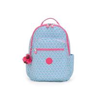 Kipling SEOUL Grand sac à dos, Dreamy Geo C (Bleu)