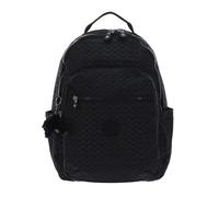 Kipling SEOUL Grand sac à dos, Signature Emb (Noir)