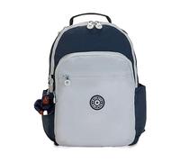 Kipling SEOUL Grand sac à dos, Signature Emb, True Blue Grey