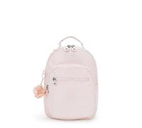 Kipling Seoul Petit sac à dos imprimé pour tablette, Rose brillant, 10.5''L x 13.75''H x 6.75''D, Kipling Sac à dos Seoul S pour femme