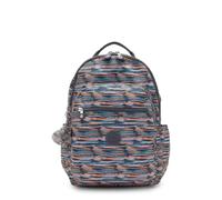 Kipling Seoul Sac à Dos pour Laptop 27L, Compatible Laptop 15", Nylon Hydrofuge, Sac à Dos de Jour Léger pour École & Voyage avec Poches Organisateur, Bretelles Confortables - Mineral Stripes