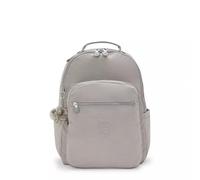 Kipling Seoul Sac à dos pour ordinateur portable 15", durable, spacieux avec bretelles rembourrées, sac d'école (1 pièce), Gris Gris, L, Seoul Sac à dos pour ordinateur portable 15 pouces, durable,
