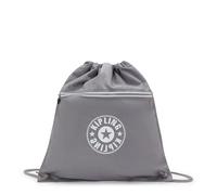 Kipling Sac de gym Supertaboo M – 43×39×1 cm, 187 g – Gris (Inviting Grey)