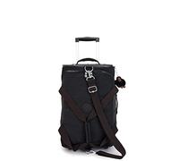 Kipling Teagan Sac de Sport à roulettes US pour Femme, léger, Multifonctionnel, intérieur spacieux, Valise de Voyage en Nylon, Noir Tonal, 35 x 54 x 27 cm (L x H x P)