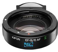 Kipon Baveyes Adaptateur AF compatible avec Canon compatible avec EF-Sony E x0,7 avec Support - Bague adaptation Mise au point automatique, Manipulation simple, Pièce raccordement d'objectif