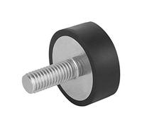 KIPP - Bedienteile | Normelemente K0571.07004555.20 K0571 Tampon en caoutchouc, noir, 70 mm