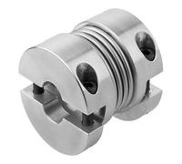 KIPP KIPP Accouplement à soufflet métallique avec moyeu de serrage amovible Gr. 18 Aluminium L58 Quantité:1
