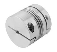 KIPP KIPP Accouplement à soufflet métallique Gr. 40 D1=12 D2=12 L=46 Aluminium Quantité:1