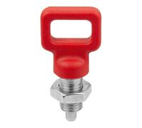 KIPP KIPP Goupille d'arrêt M12x1,5 Ø 6 mm forme D avec encoche et écrou de blocage Quantité:1