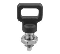 KIPP KIPP Goupille d'arrêt M12x1,5 Ø 6 mm forme D avec encoche et écrou de blocage Quantité:1