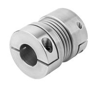 KIPP KIPP Raccord à soufflet métallique Gr.150 D1=28 D2=28 L=91 Aluminium Quantité:1